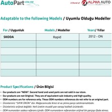 Alpha Auto Part Skoda Rapid Için Cam Kriko Makarası Sağ-Sol