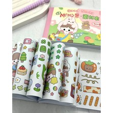 Kağıt Gemi Dükkan Kawaii 50 Yaprak Pembe Momo Defter Sticker/ Çıkartma/defter Süsleme/ Bullet Journal/desenli Çıkartma