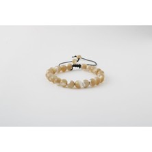 Osmanlı Doğal Taş Sedef 8mm Merdiven Kapama Doğal Taş Bileklik