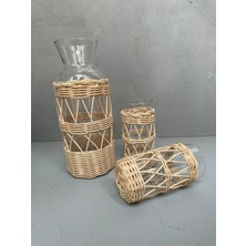 Light and Box Rattan Karaf Set