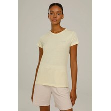 Lumberjack Kadın Basic T-Shirt C Neck CT122 3fx Sarı/yellow 23S43CT122