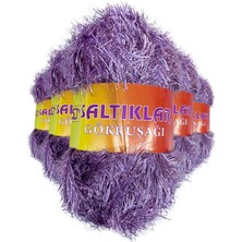 Saltıklar 5 Adet Gökkuşağı El Örgü Ipi Yünü 25