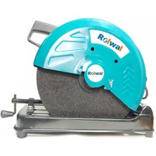 Rolwal Profesyonel 2400W Bakır Sargılı Metal Profil Kesme Makinesi 355MM