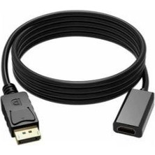 1 Metre Displayport To HDMI Dişi Çevirici 1 Metre Displayport To HDMI Uzatma Kablosu