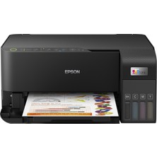 Epson Ecotank L3550 Renkli Mürekkep Tanklı Yazıcı Baskı-Tarama- Kopya - ( Usb, Wifi, Wi-Fi Direct ) + Orijinal Epson 4 x 65 ml + 1 Ekstra Siyah Mürekkep C11CK59404