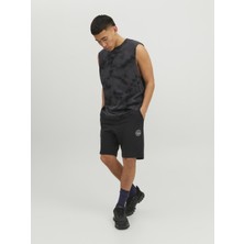 Jack & Jones Logo Detayli Sweat Sort- Shark