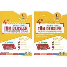 Omage Yayınları 8. Sınıf Tüm Dersler 1. Dönem Gold Denemesi ve Motivasyon 4'lü Kamp Denemesi