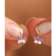 ÇGK KUYUMCULUK Kelebek Çocuk Küpesi CGKKP0023