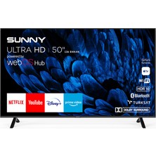 Sunny SN50FMN252 50" 127 Ekran Uydu Alıcılı 4K Ultra HD webOS Smart LED TV(Çerçevesiz)