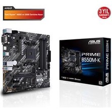 Asus Prime B550M-K Am4 Ddr4 Ses Glan Hdmı/dvı/vga Sata3 Usb3.2 Matx