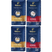 Tchibo 4'lü Fırsat Paketi Professional Caffe Crema ve Espresso Çekirdek Kahve 4X1KG
