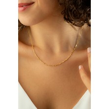 Lieza Kadın 925 Ayar Gümüş Ataç Zincir Kolye