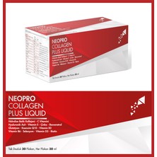 NEOPRO Kolajen Plus Likit 30'lu flakon - Hidrolize Balık Kolajeni, C vitamini, Hyaluronik asit, Çinko, Vitamin B6, Vitamin E