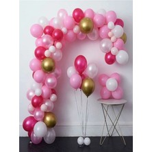 Çıtı Pıtı Store Pembe Zincir Balon Seti