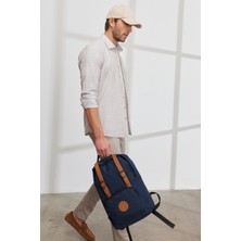 ALTINYILDIZ CLASSICS Erkek Bej Slim Fit Dar Kesim Klasik Yaka %100 Pamuk Çizgili Gömlek