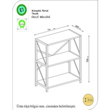 Rafline Lions Kitaplık Kitaplık Antrasit