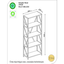 Rafline Eser Kitaplık Kitaplık Antrasit