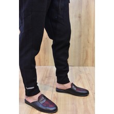 Prego Saran Poli Hafif Taban Damat Erkek Ev Terliği Bordo