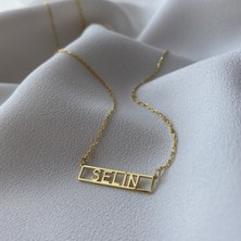 Nida Jewelry 925 Ayar Gümüş Çerçeve Isim Kolye
