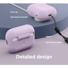 Nezih Case Apple Airpods Pro 2. Nesil Uyumlu Protective Anti-Knock Tek Parça Silikon Kılıf