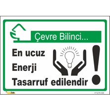 Vizyon Trafik En Ucuz Enerji Tasarruf Edilendir - Isg Levhası