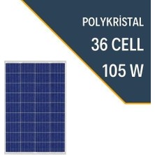 Lexron 105 W Polykristal Güneş Paneli