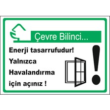 Vizyon Trafik Yalnızca Havalandırma Için Açınız - Isg Levhası