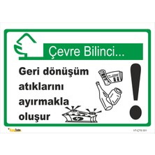 Vizyon Trafik Geri Dönüşüm Atıklarını Ayırmakla Oluşur - Isg Levhası