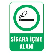 Vizyon Trafik Sigara Içme Alanı - Isg Levhası