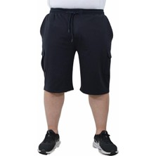 Moc Grande Mocgrande Büyük Beden Komando Cep Penye Şort 23602