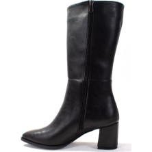 Dagoster DZA07-998800 Siyah Günlük Topuklu Kadın Çizme