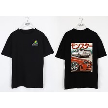 Levo Oversize Siyah Gtr R34 Gtr R33 Jdm Tshirt Gtr