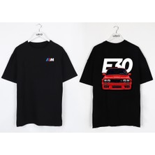 Levo Oversize Siyah Bmw E30 M Model Özel Siyaht-Shirt