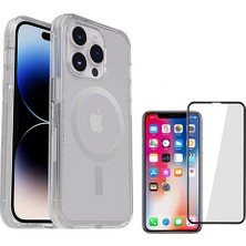 Tiger iPhone 11 Pro Max Magsafe Destekli Şeffaf Kılıf + Seramik Nano Ekran Koruyucu