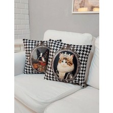 Körfez Kırlent Sevimli Hayvan Figürlü Kırlent Kılıfı 2li Kombin Set