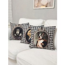 Körfez Kırlent Sevimli Hayvan Figürlü Kırlent Kılıfı 3lü Kombin Set