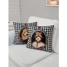 Körfez Kırlent Sevimli Hayvan Figürlü Kırlent Kılıfı 2li Kombin Set