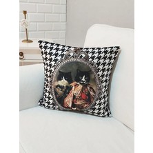 Körfez Kırlent Sevimli Hayvan Figür Baskılı Kırlent Kılıfı 43X43CM