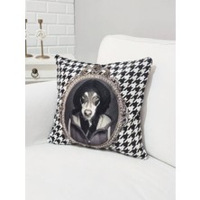 Körfez Kırlent Sevimli Hayvan Figür Baskılı Kırlent Kılıfı 43X43CM