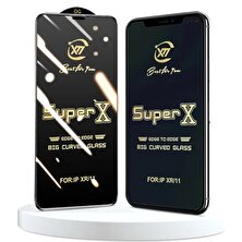 SKV Mobile iPhone 11 Pro Max Super x Kavisli Ekran Koruyucu  Cam Ultra Kalınlık 0.40MM