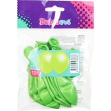 Discount Planet TMT8686 Metalik Açık Yeşil Balon 12 Inç 12LI -Balonevi
