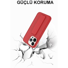 Kılıfmania Xiaomi Poco M5S Kapak Standlı El Tutacaklı Silikon Kılıf - Gri