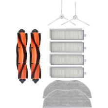 Roborge Xiaomi Vacuum Mop 2in1 Essential (Mjstg1) Robot Süpürge Uyumlu 10'lu Yedek Parça Set