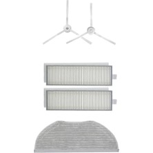 Roborge Xiaomi Vacuum Mop 2in1 Essential (Mjstg1) Robot Süpürge Uyumlu 5'li Yedek Parça Seti