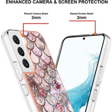 Eabhulie Galaxy S23+ Için Ince Desenli Tpu Tampon Telefon Kılıfı - Pembe (Yurt Dışından)