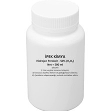 Ipek Kimya Hidrojen Peroksit %50 Oksijenli Su 500 ml