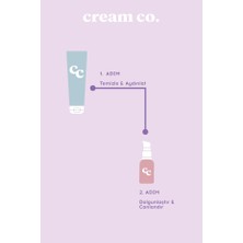 Cream Co. Aydınlatıcı Cilt Tonu Eşitleyici Nemlendirici Dolgunlaştırıcı Temizleyici Canlandırıcı Ikili (Hyaluronic Acid + Niacinamide + Caffeine)