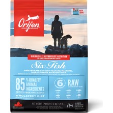 Orijen 6 Six Fish Tahılsız Balıklı Yetişkin Köpek Maması 2 kg