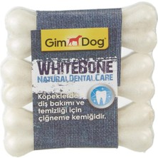 Gimdog Mordimi Press Kemik 3.5'' 3lü White Ham Sığır Derisi ile Köpekler İçin Sağlıklı Ödül