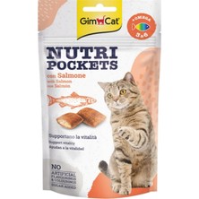 Gimcat Nutripockets Somonlu ve Omega 3&6 Kedi Ödülü 60 gr